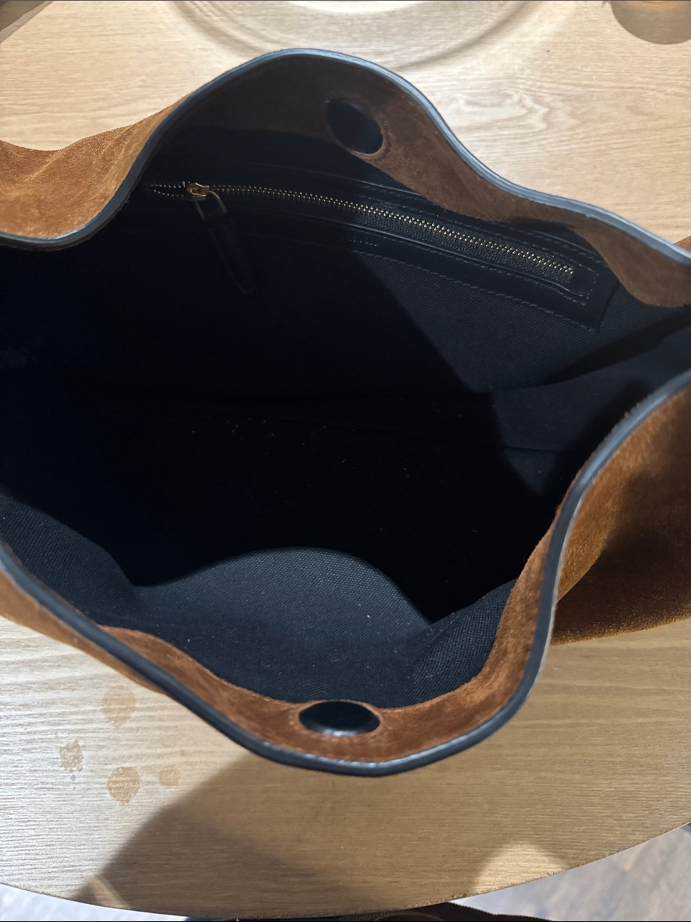 Madewell Italian Suede Hobo Shoulder Bag in Chestnut Brown - Picture 2 of 5